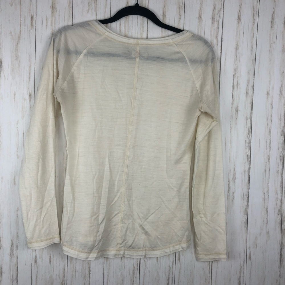 Prana off white cream long sleeve top - Picture 4 of 4